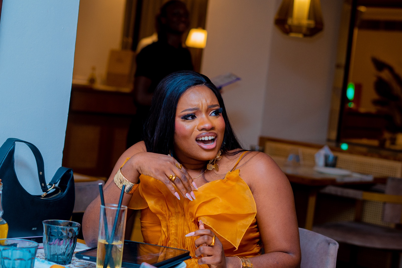 Elisha and Oyiza in a portrait together