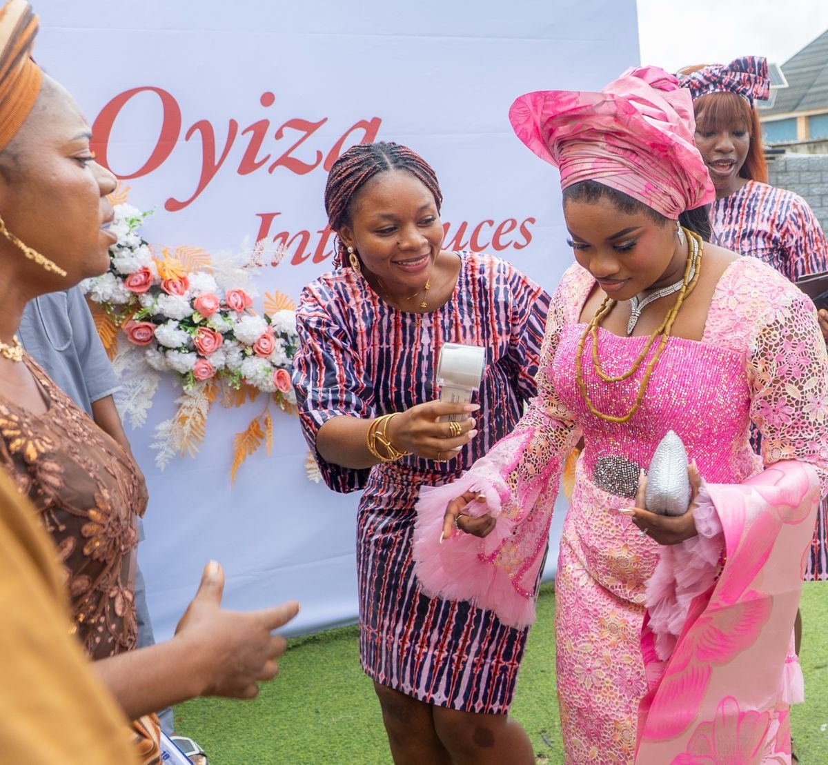 Oyiza at the introduction ceremony