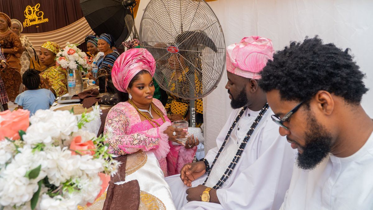 A photograph from Elisha and Oyiza’s introduction