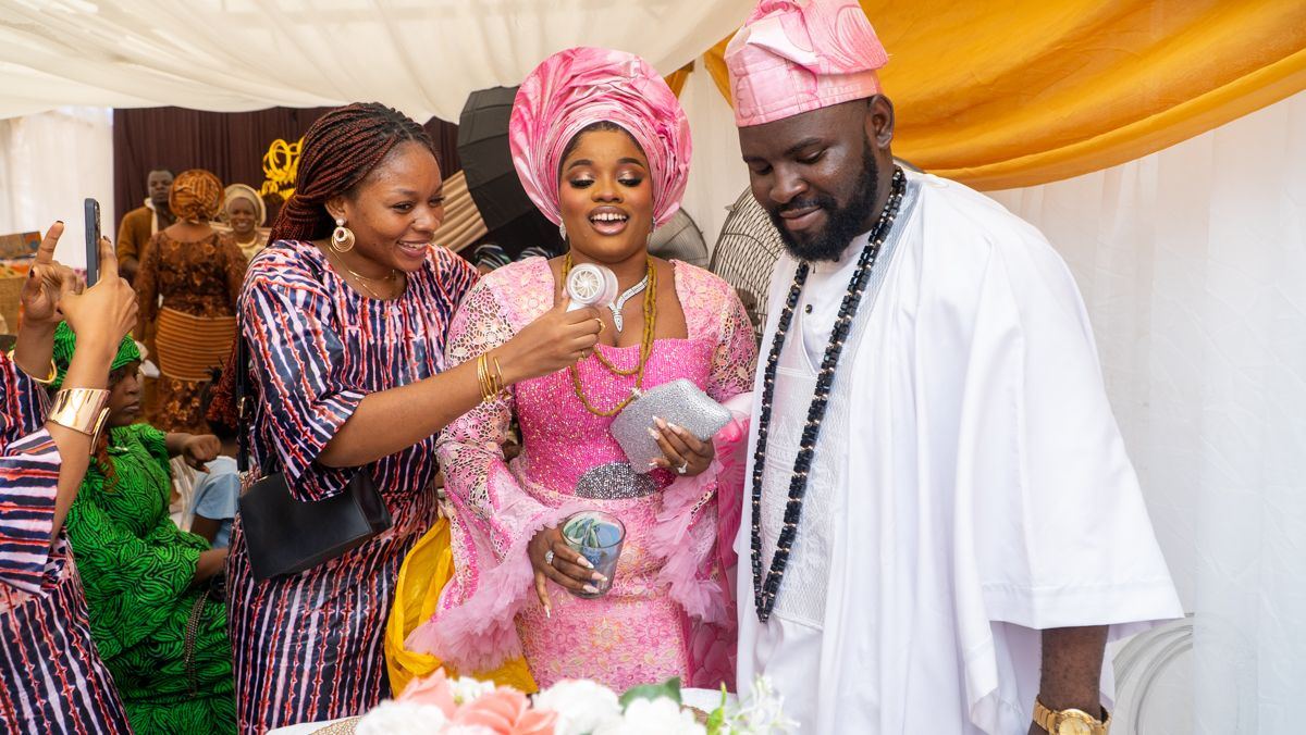 Guests celebrating at the introduction