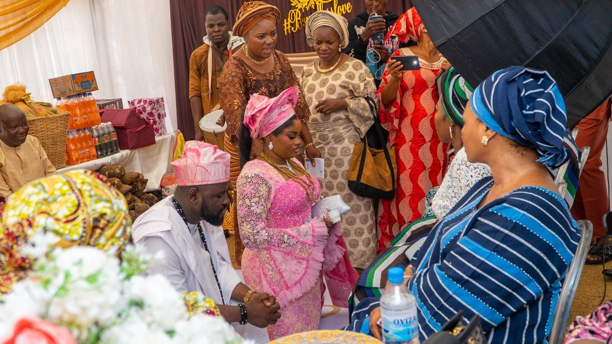 Family gathered for the introduction